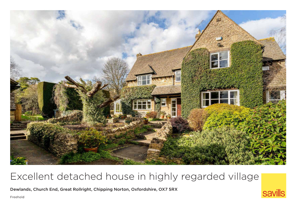 Excellent Detached House in Highly Regarded Village