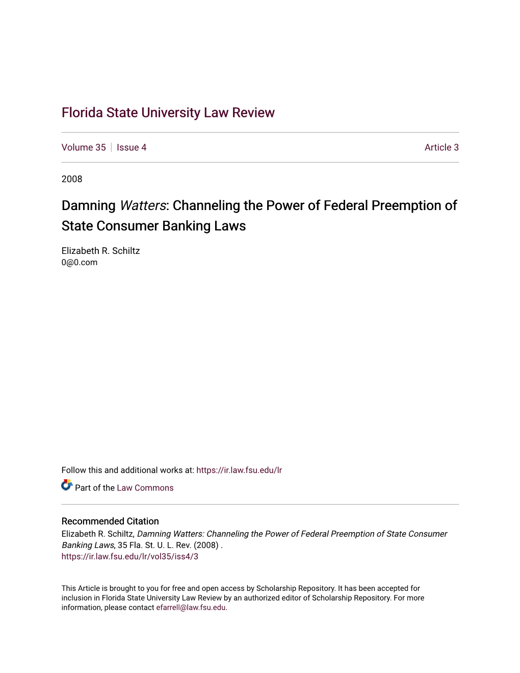 Florida State University Law Review