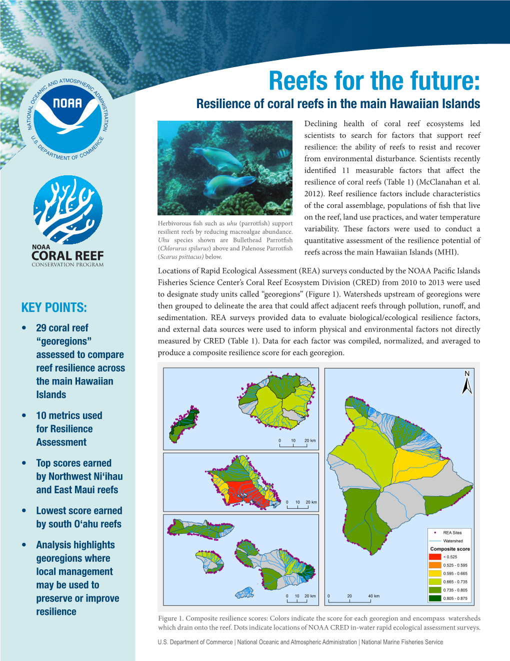 Reefs for the Future: Resilience of Coral Reefs in the Main Hawaiian