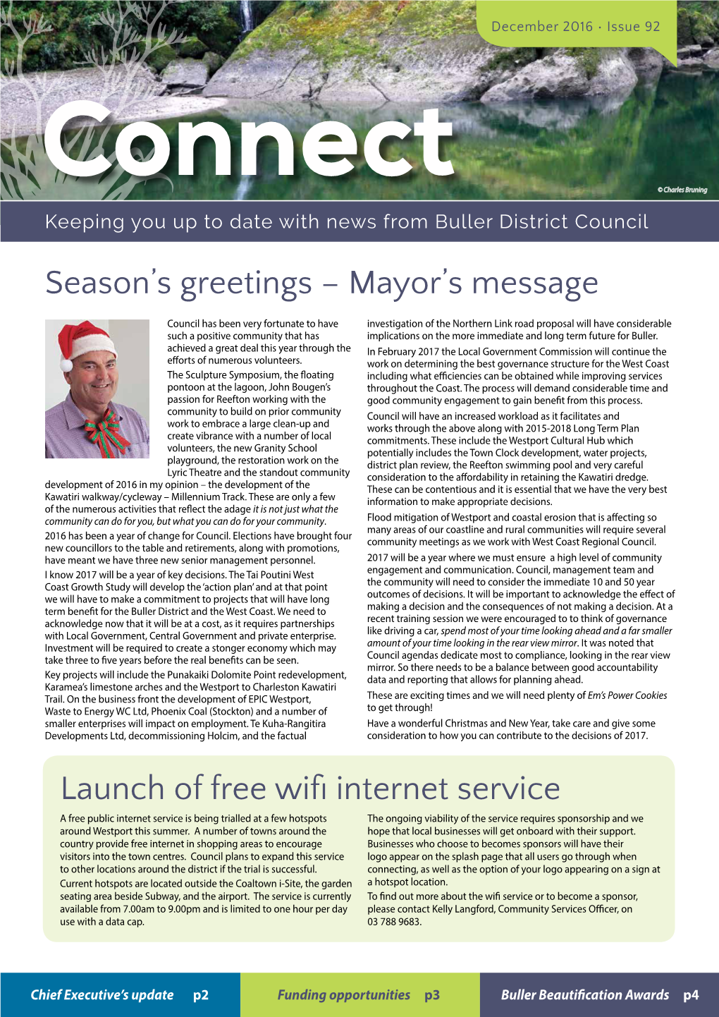 Season's Greetings – Mayor's Message Launch of Free Wifi Internet Service