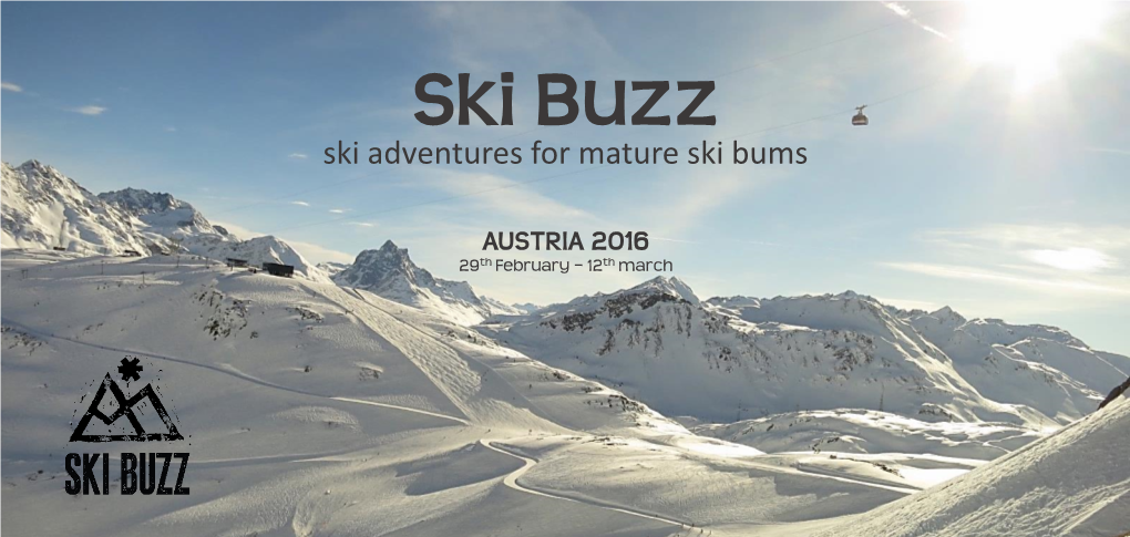 Ski Buzz Ski Adventures for Mature Ski Bums