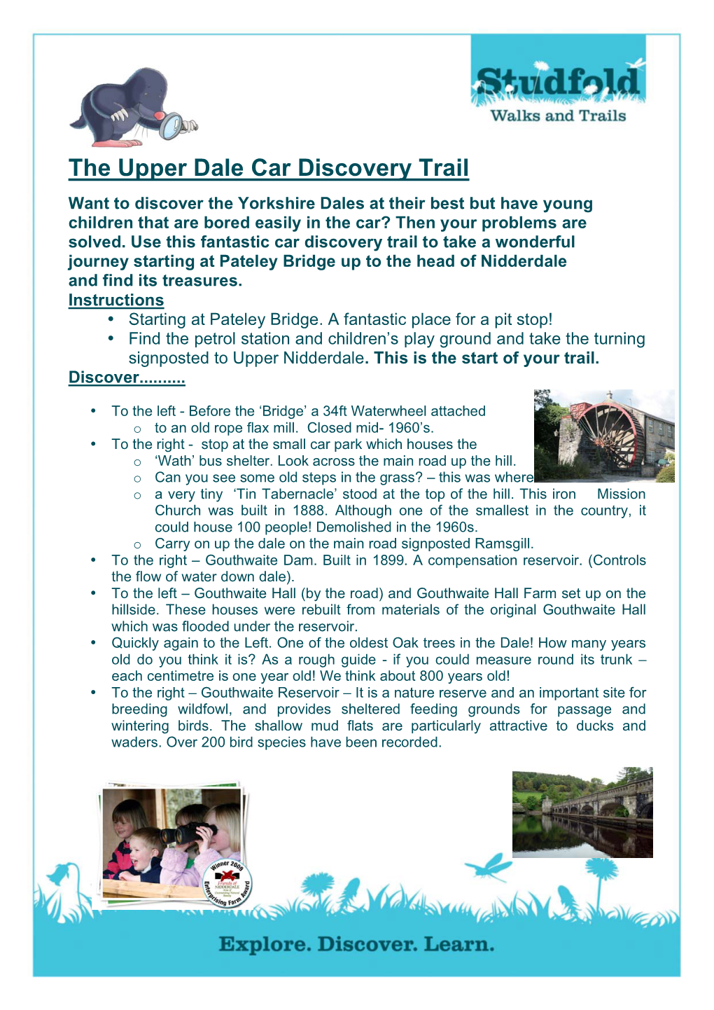 The Upper Dale Car Discovery Trail