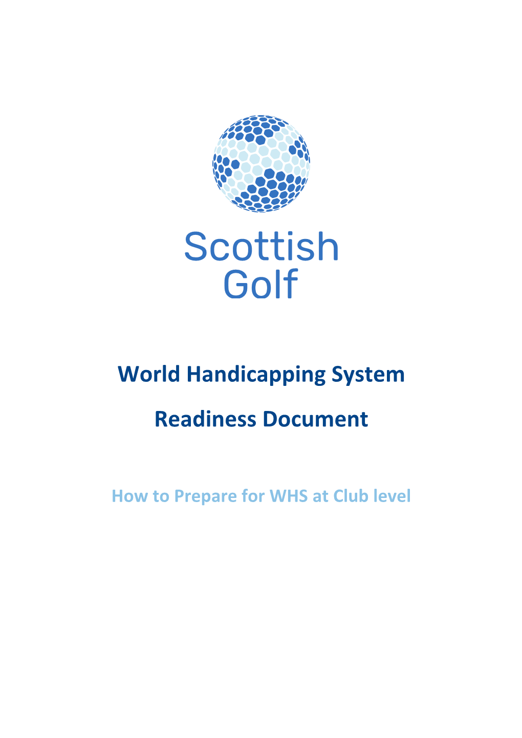 World Handicapping System Readiness Document