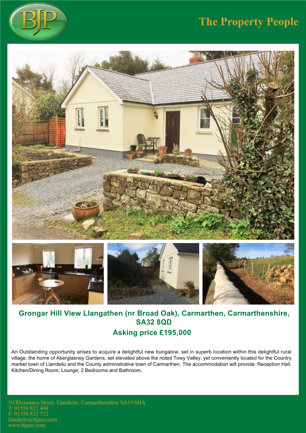 Llangathen (Nr Broad Oak), Carmarthen, Carmarthenshire, SA32 8QD Asking Price £195,000