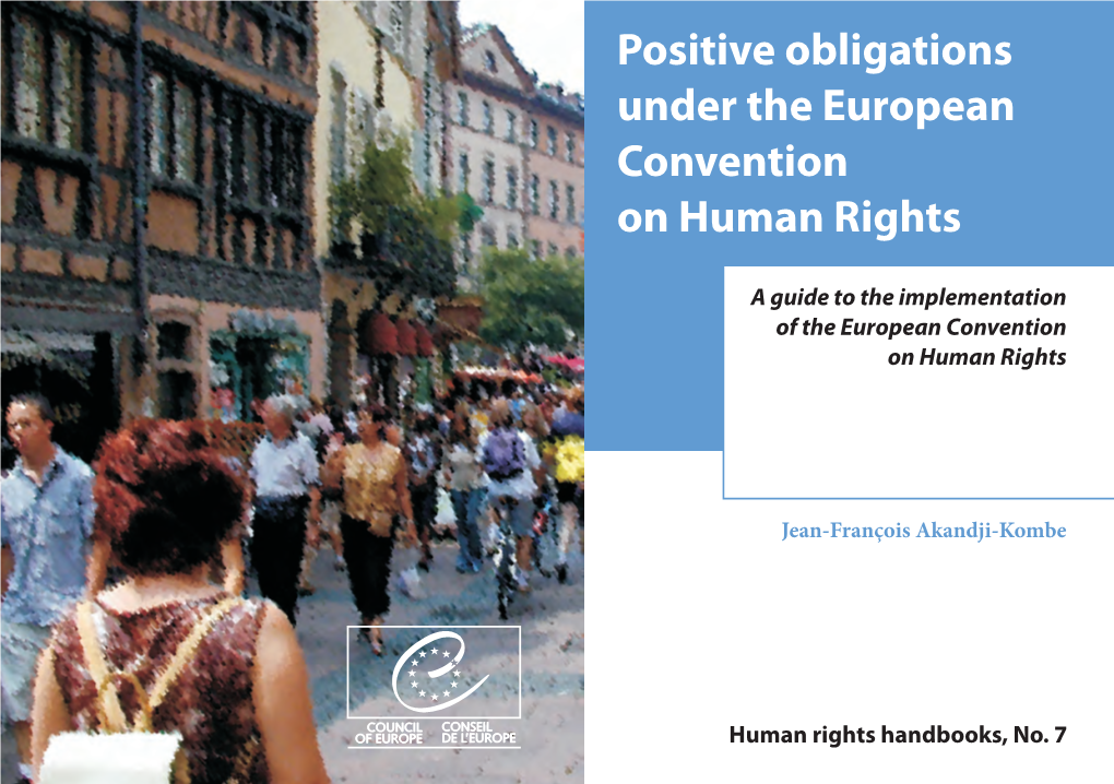 Positive Obligations Under the European Convention on Human Rights