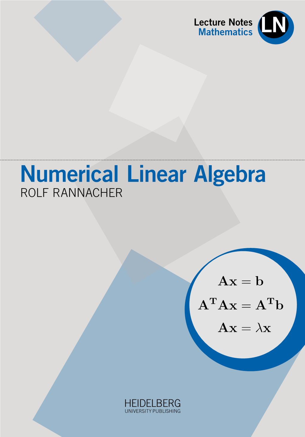 Numerical Linear Algebra ROLF RANNACHER Cover-Bild 2