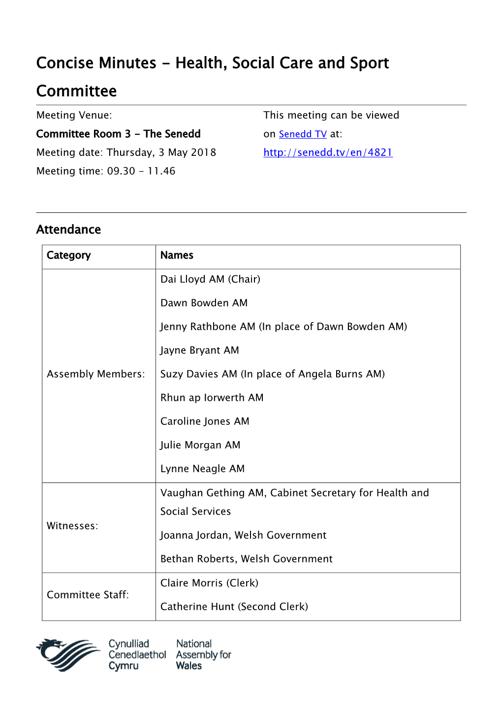 Printable Minutes PDF 163 KB