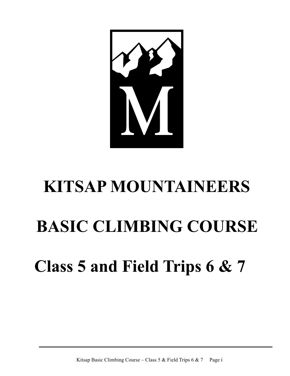 2019 Kitsap Basic Climbing