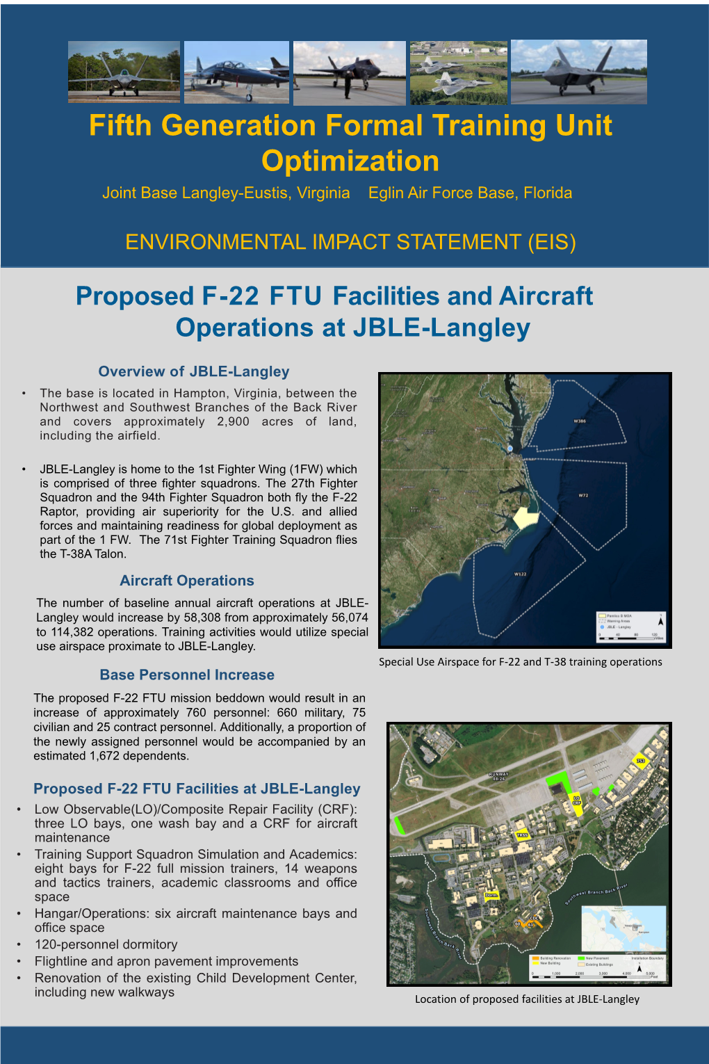 Draft EIS Fact Sheet, FTU Facilities and Aircraft