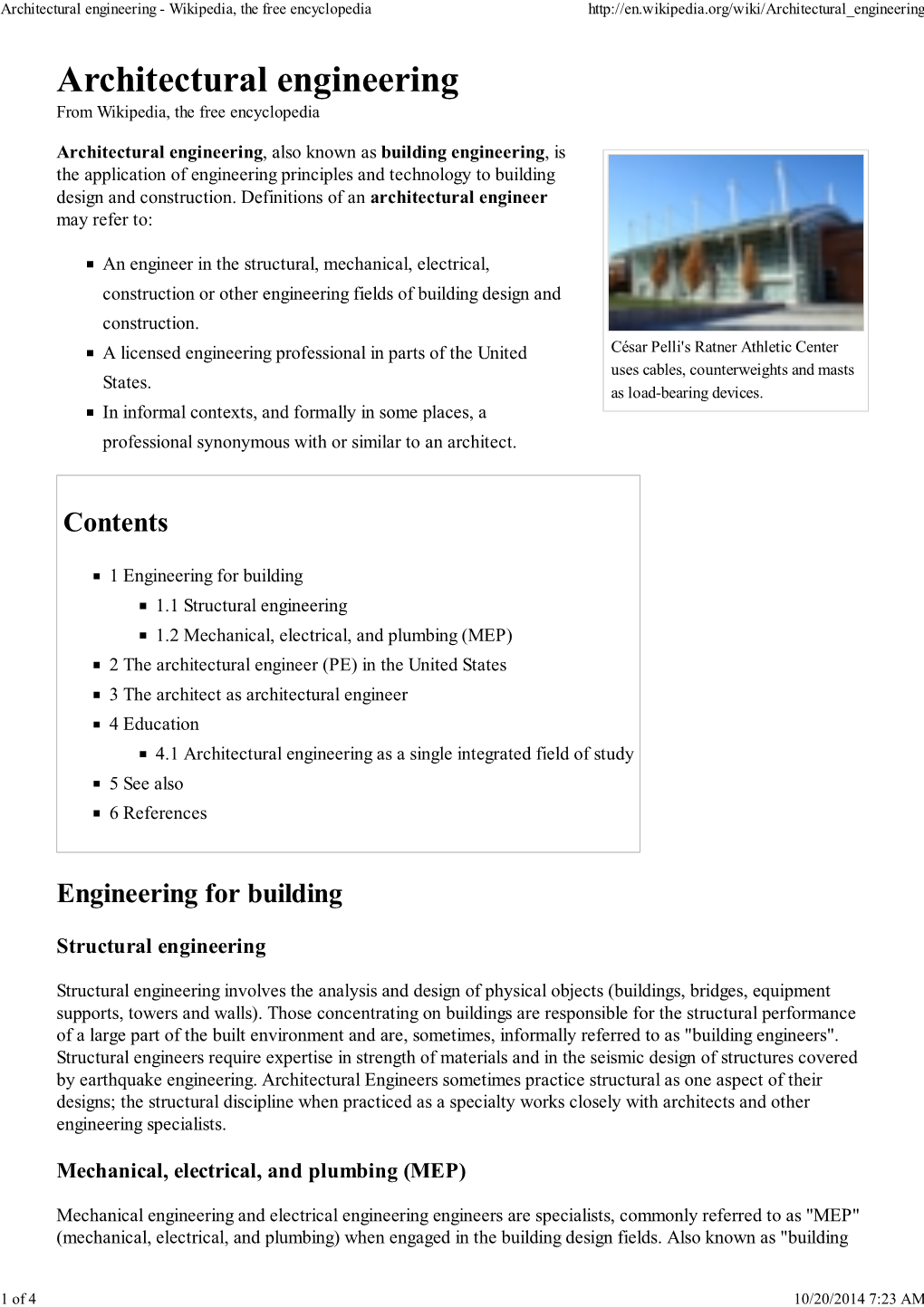 Architectural Engineering - Wikipedia, the Free Encyclopedia