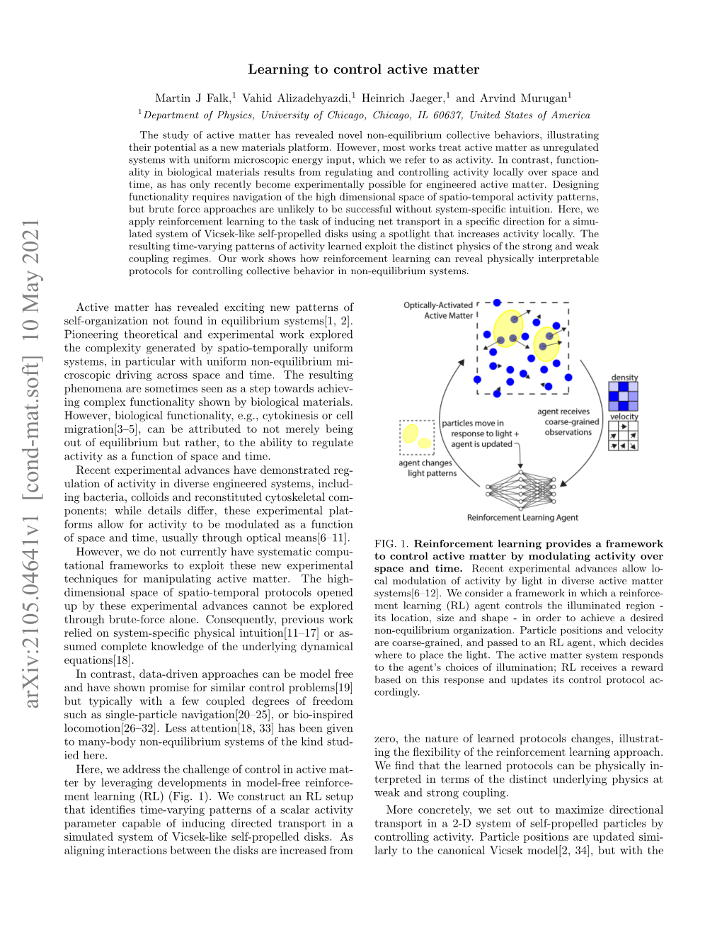 Learning to Control Active Matter