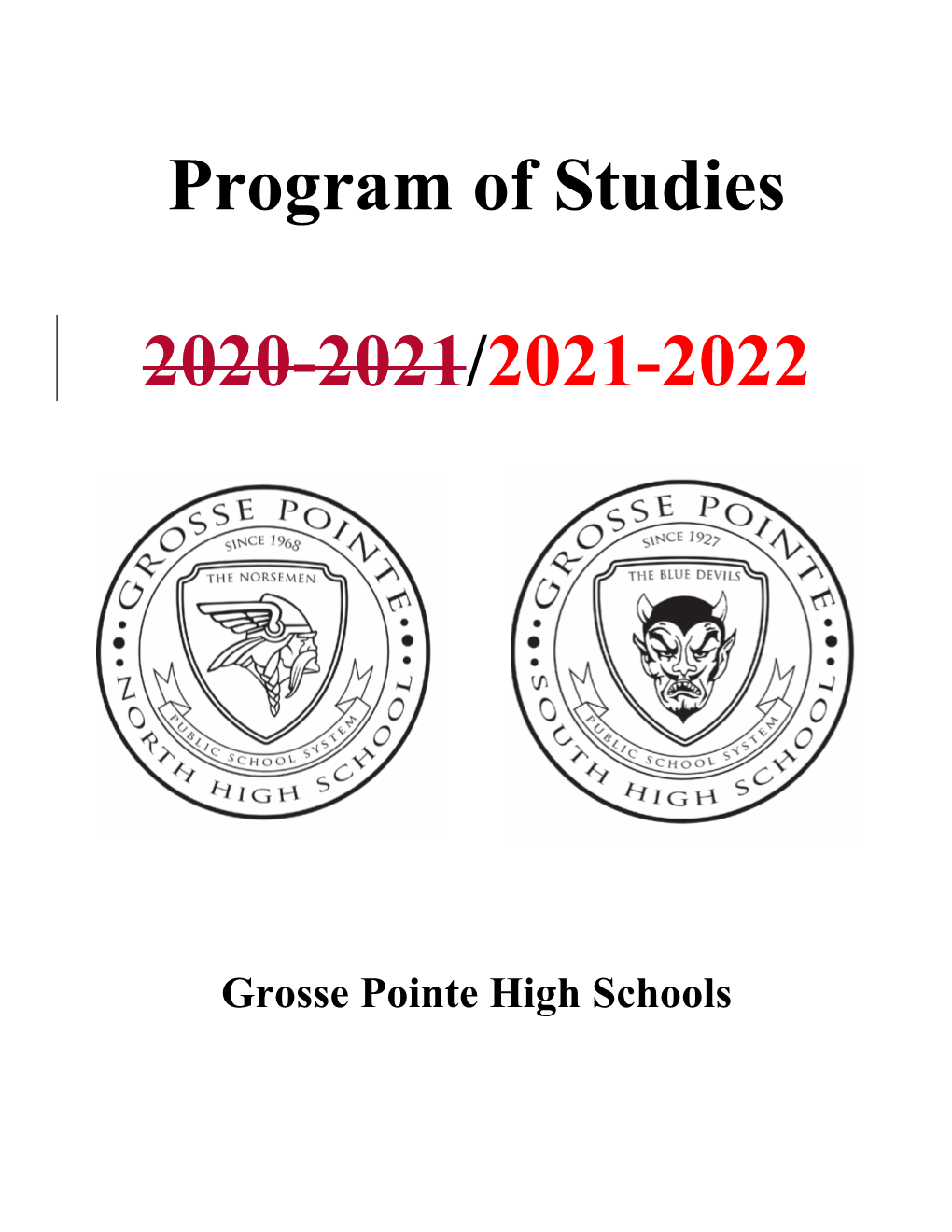 Program of Studies 2020-2021/2021-2022