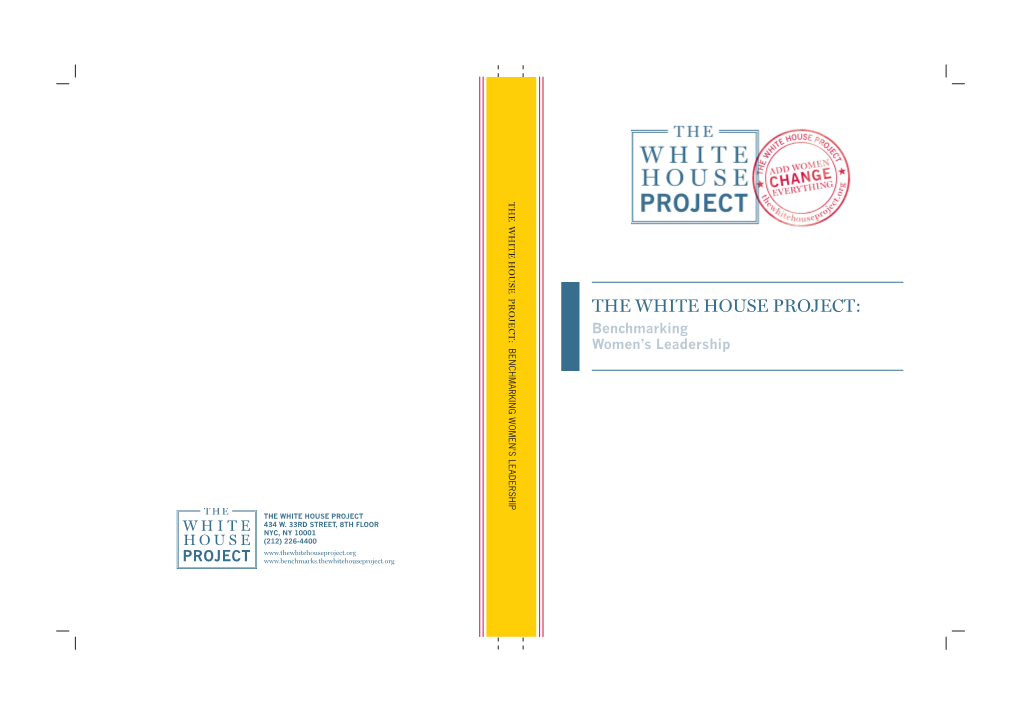 The White House Project: Benchmarking Women's Leadership