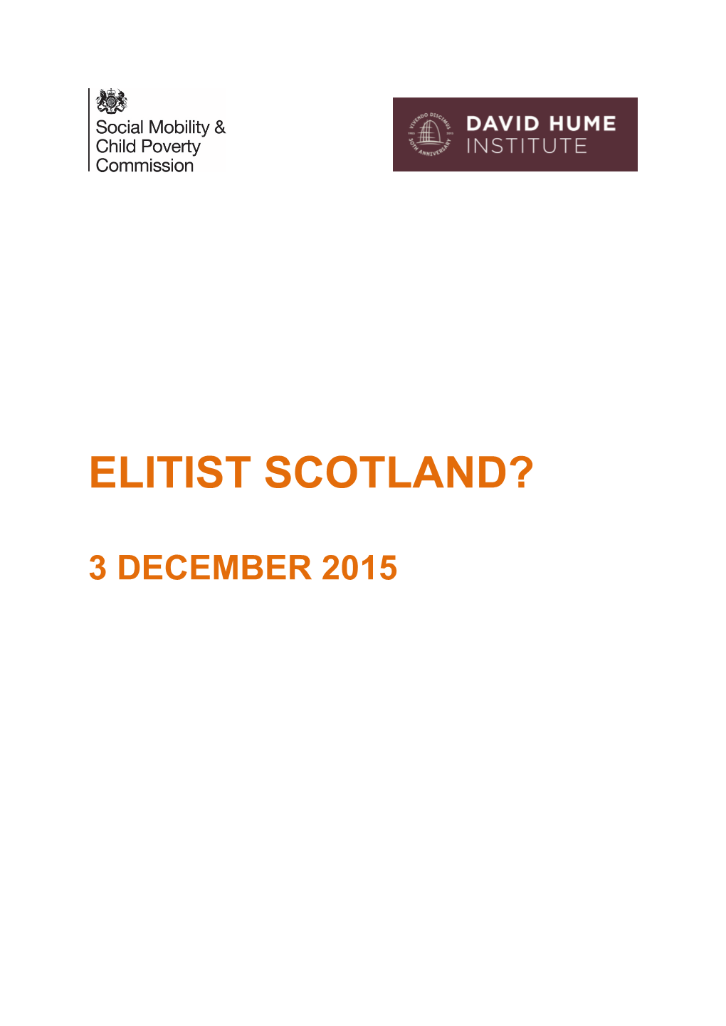 Elitist Scotland?