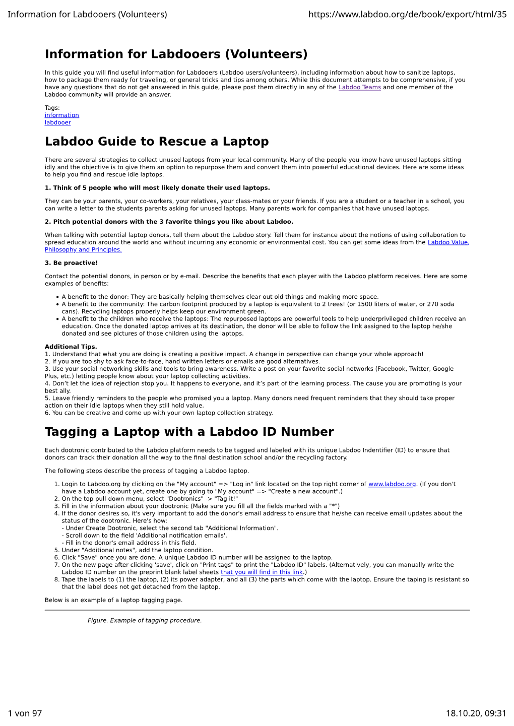 Information for Labdooers (Volunteers) Labdoo Guide to Rescue A