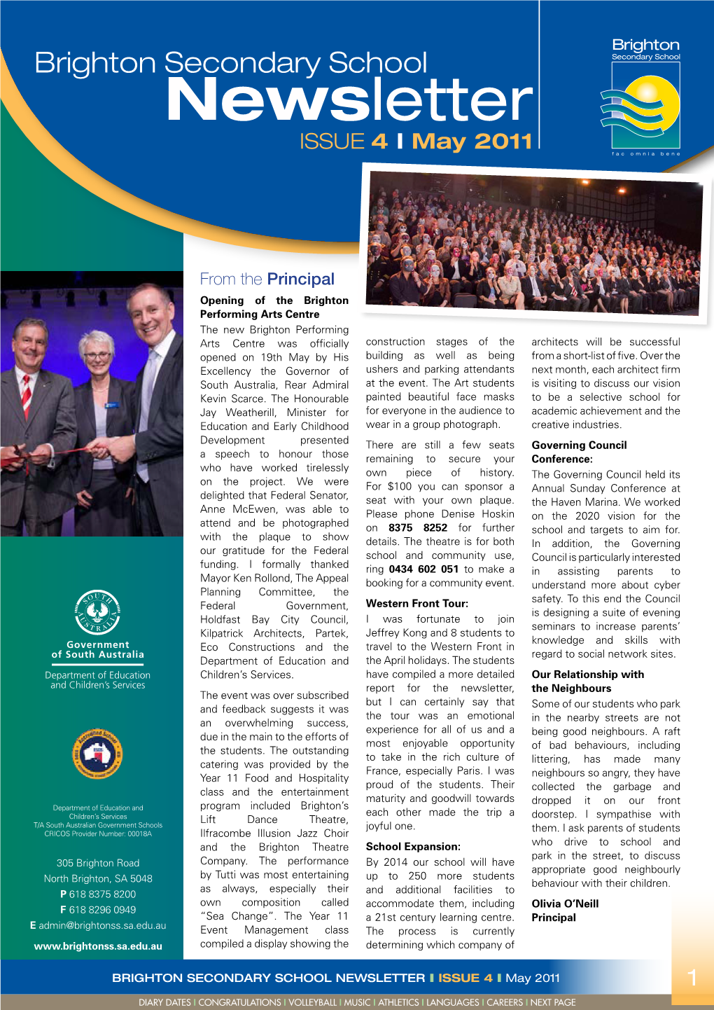 Newsletter ISSUE 4 I May 2011