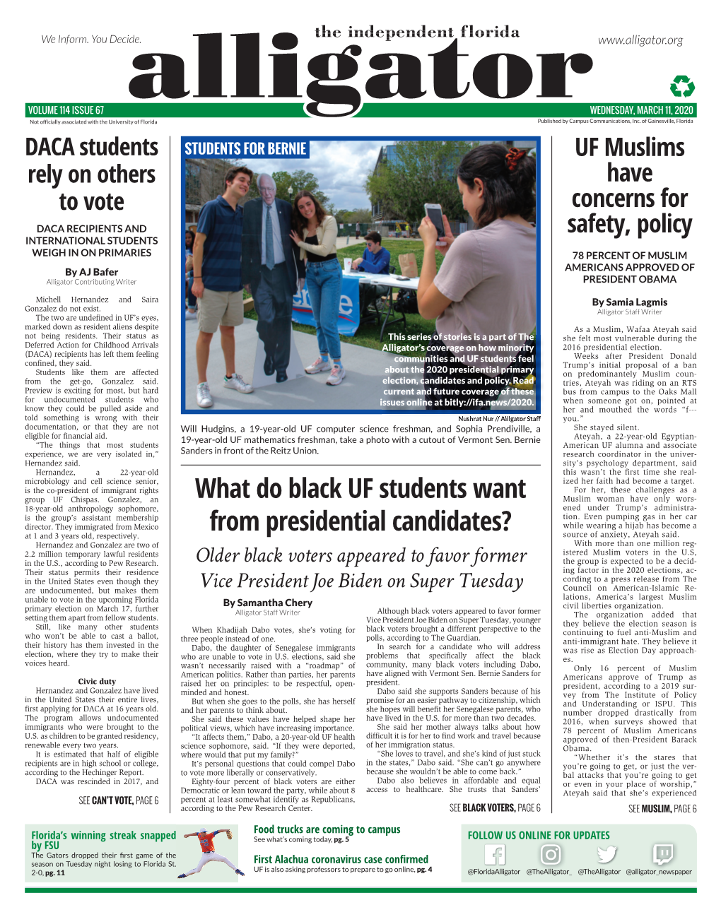 What Do Black UF Students Want from Presidential Candidates?