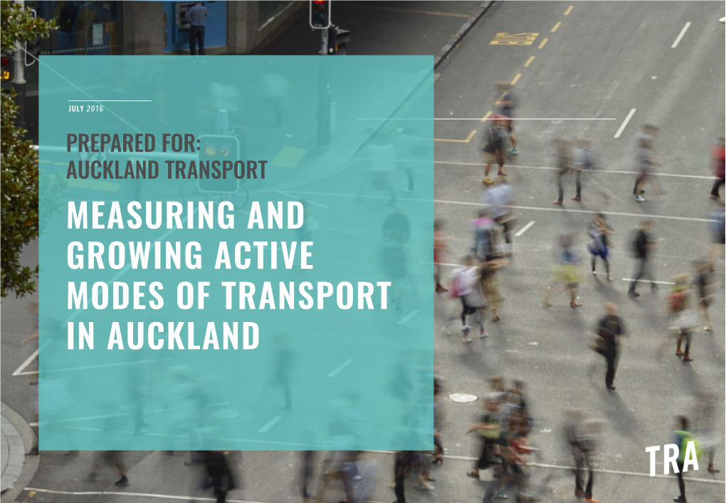 Measuring and Growing Active Modes of Transport