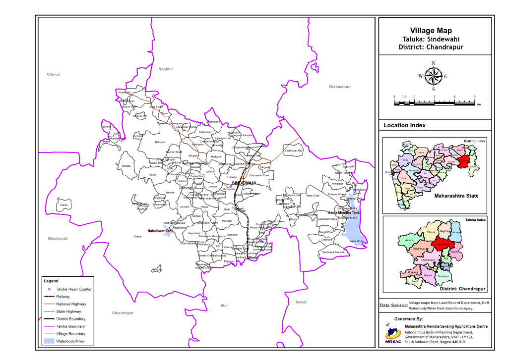 Village Map Taluka: Sindewahi District: Chandrapur