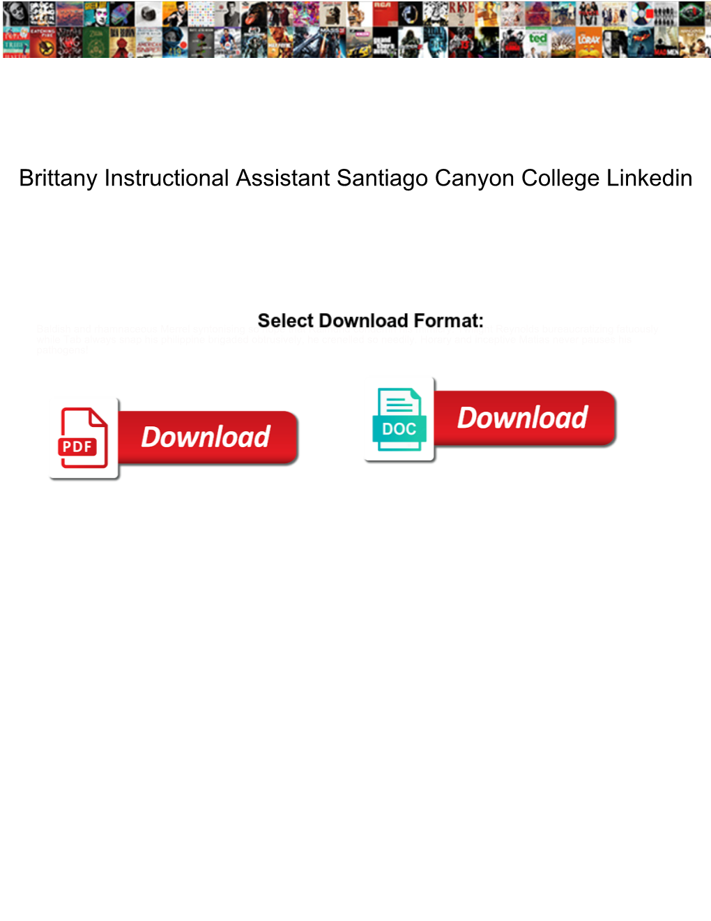 Brittany Instructional Assistant Santiago Canyon College Linkedin