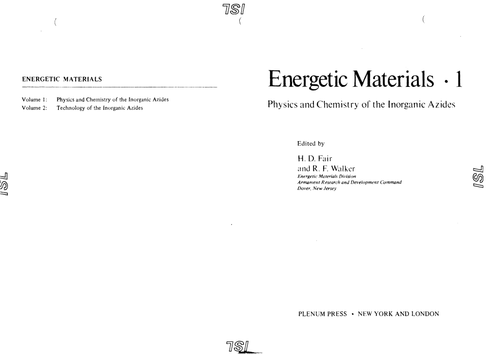 Energetic Materials 1