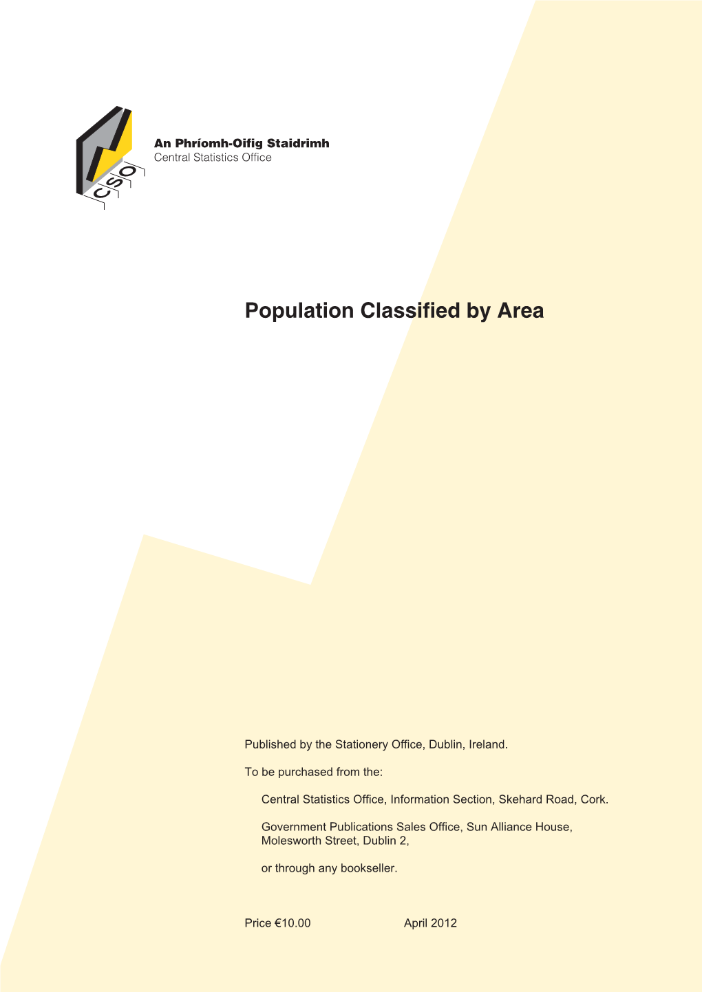 Volume 1-Population Classified by Area