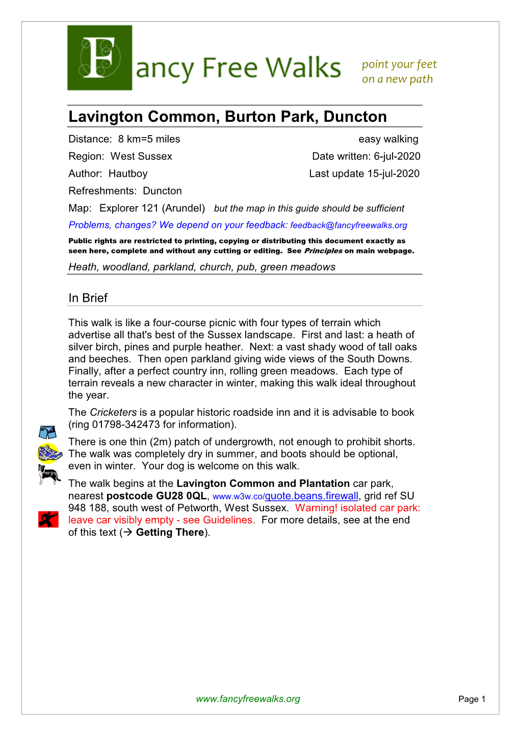 Lavington Common, Burton Park, Duncton
