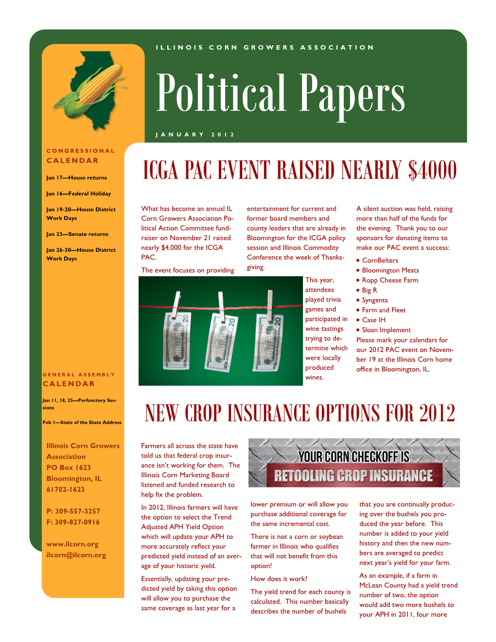 January 2012 Political Papers