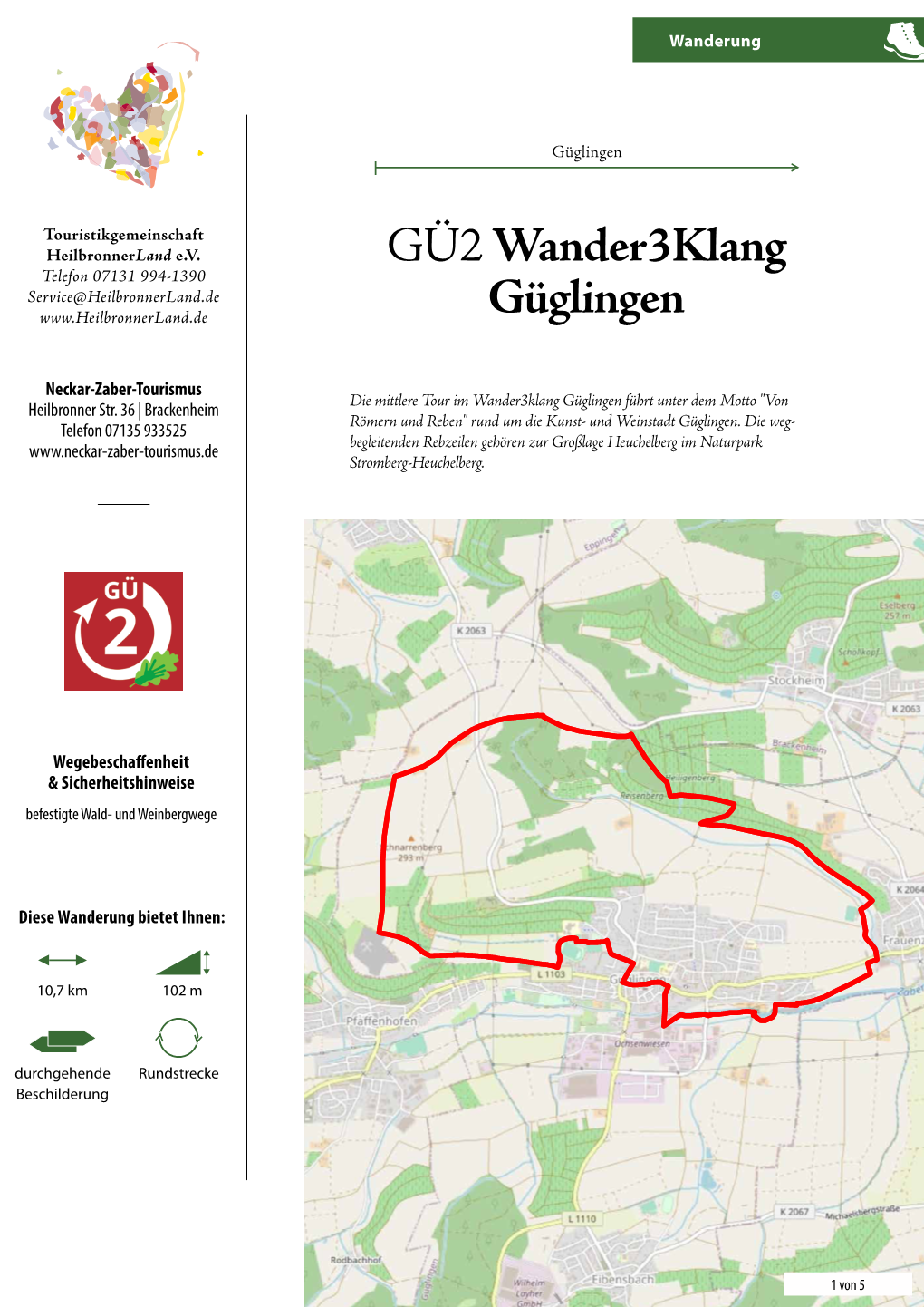 GÜ2 Wander3klang Güglingen Wanderung ±