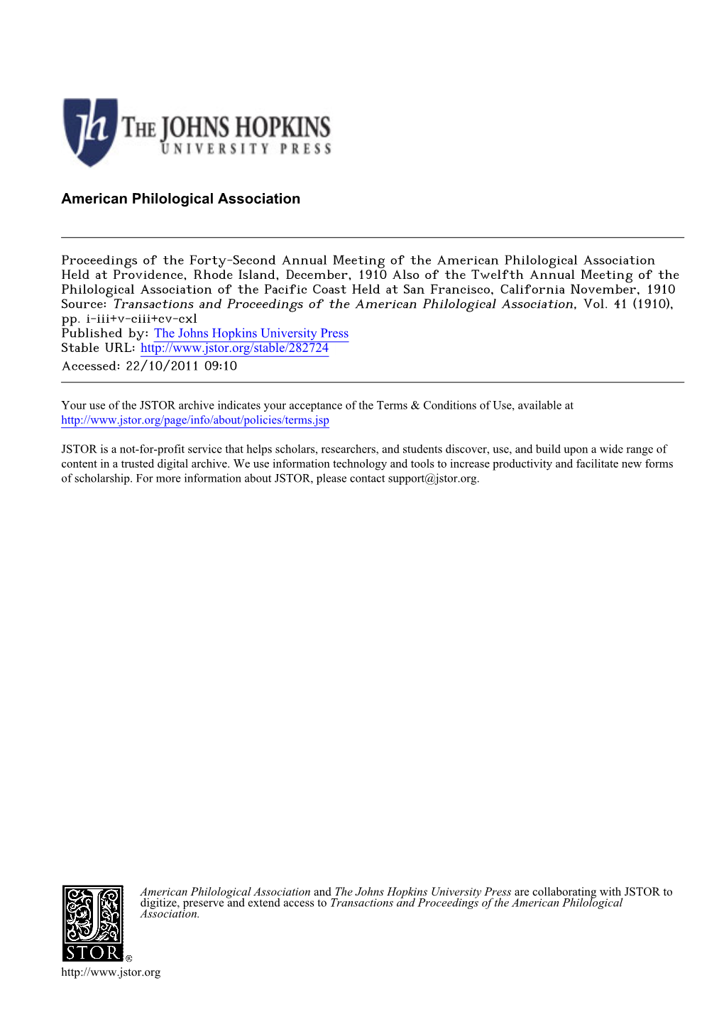 American Philological Association