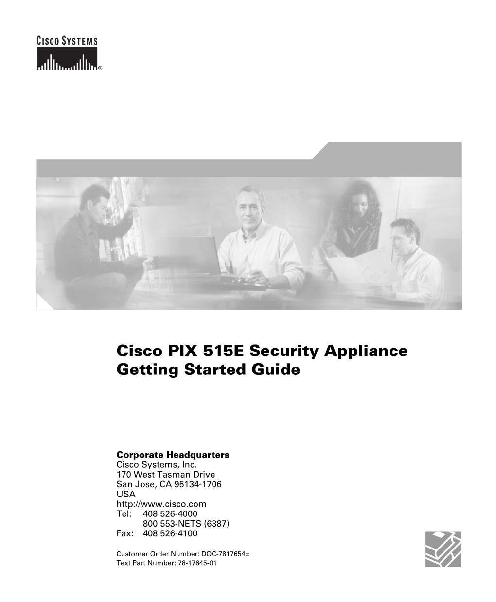 Cisco PIX 515E Security Appliance Getting Started Guide