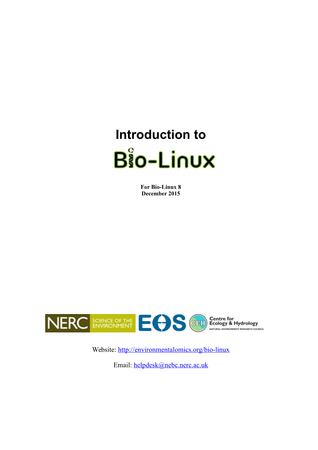 Introduction to Bio-Linux 6