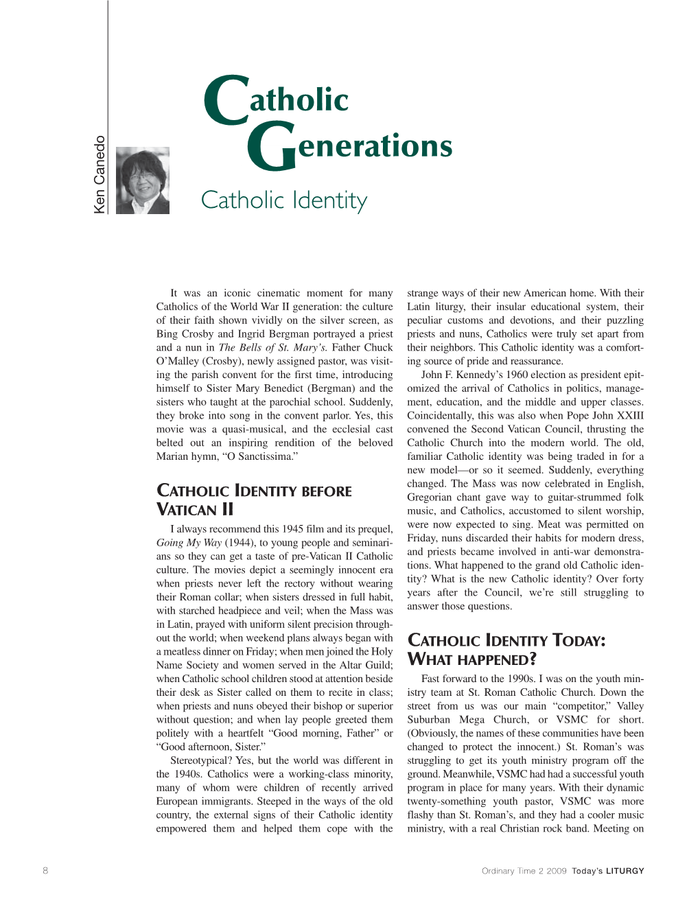 Catholic Generations Catholic Identity Ken Canedo