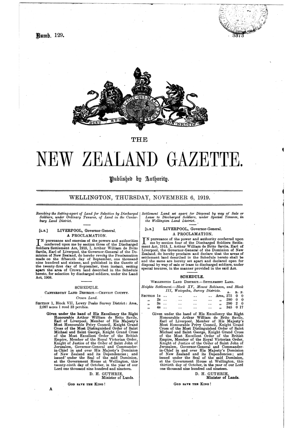 New Zealand Gazette