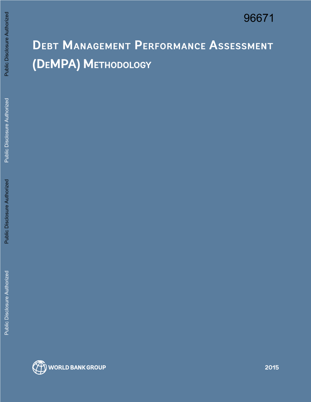 Debt Management Performance Assessment (Dempa) Methodology