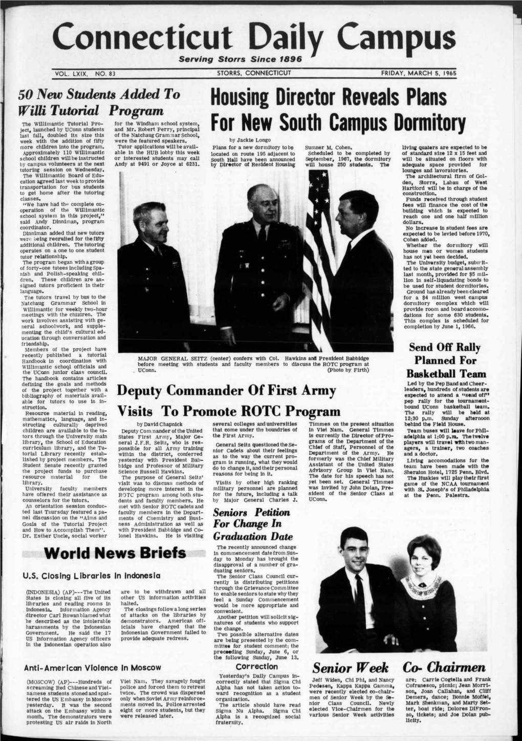 Connecticut Daily Campus Serving Storrs Since 1896