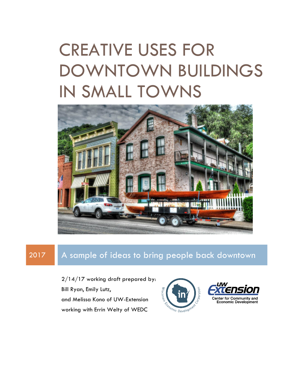 Creative Uses for Downtown Buildings in Small Towns