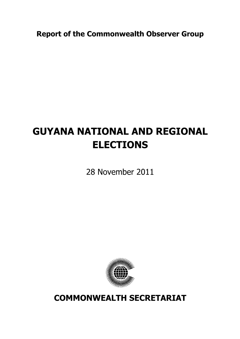 2011 Guyana Elections