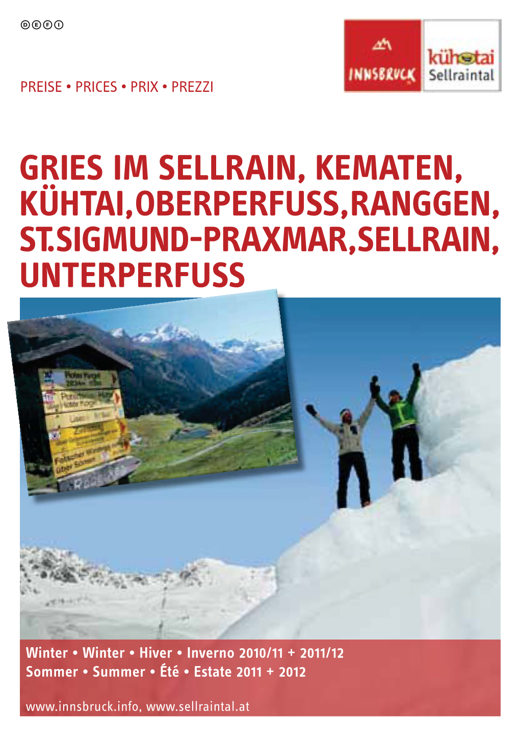 Gries Im Sellrain, Kematen, Kühtai, Oberperfuss, Ranggen, St