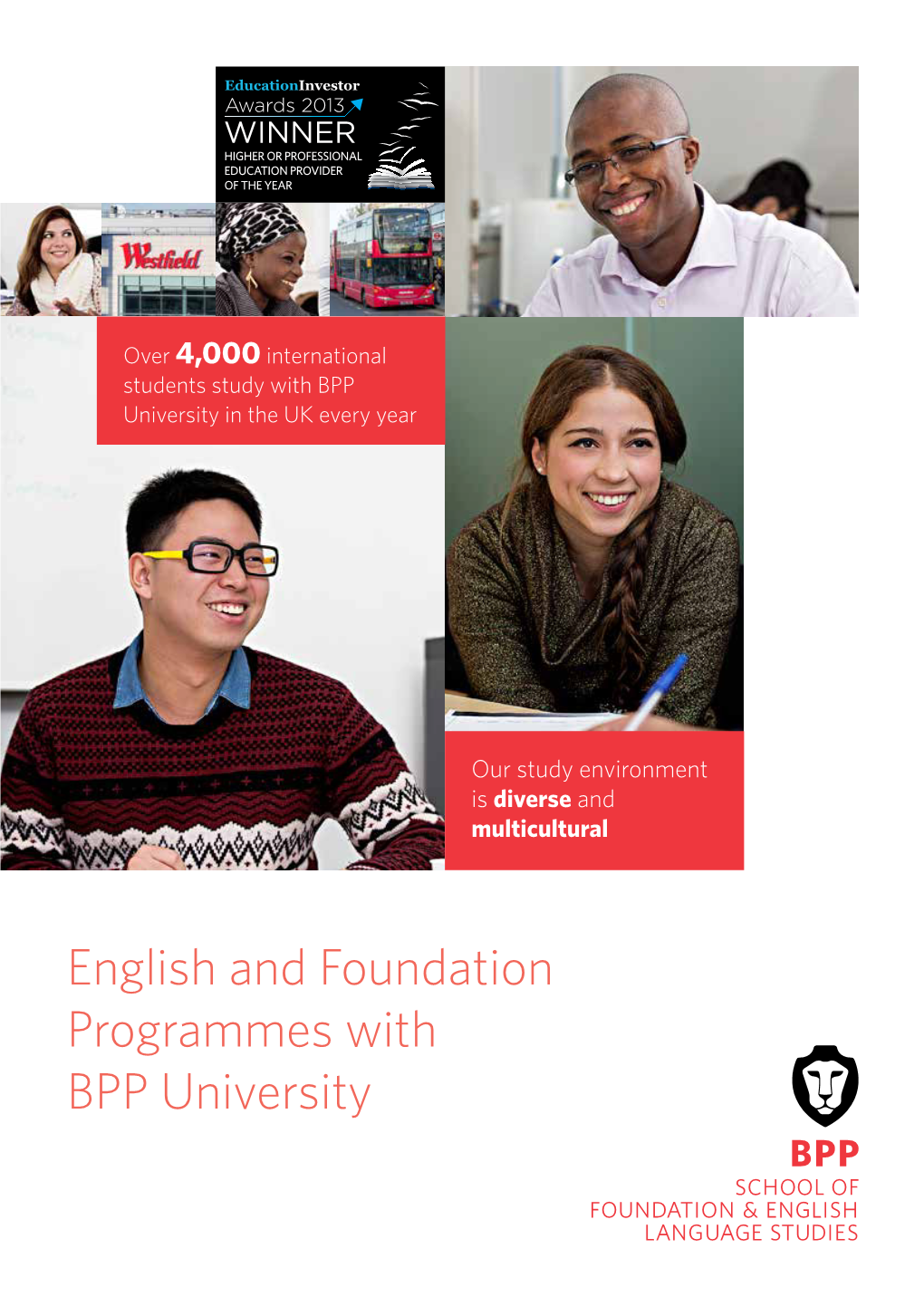 English and Foundation Programmes with BPP University