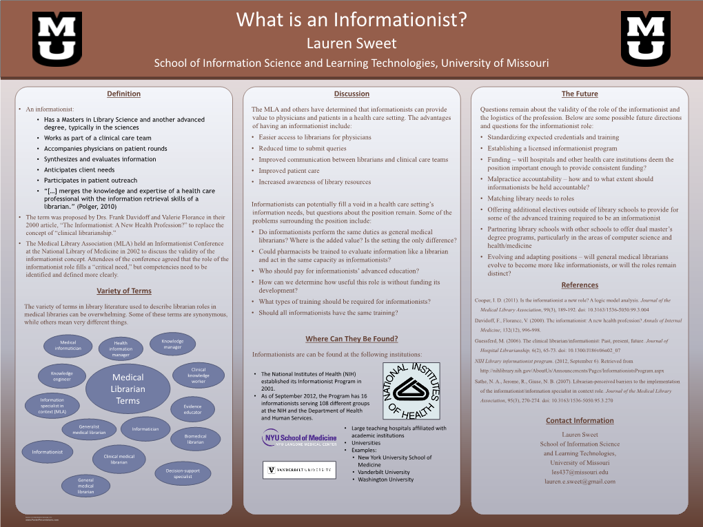 Whatisaninformationist.Pdf (396.0Kb)