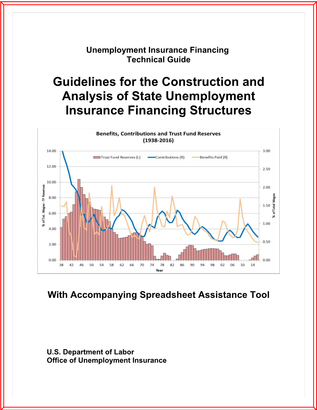 Guidelines for the Construction and Analysis of State Unemployment Insurance Financing