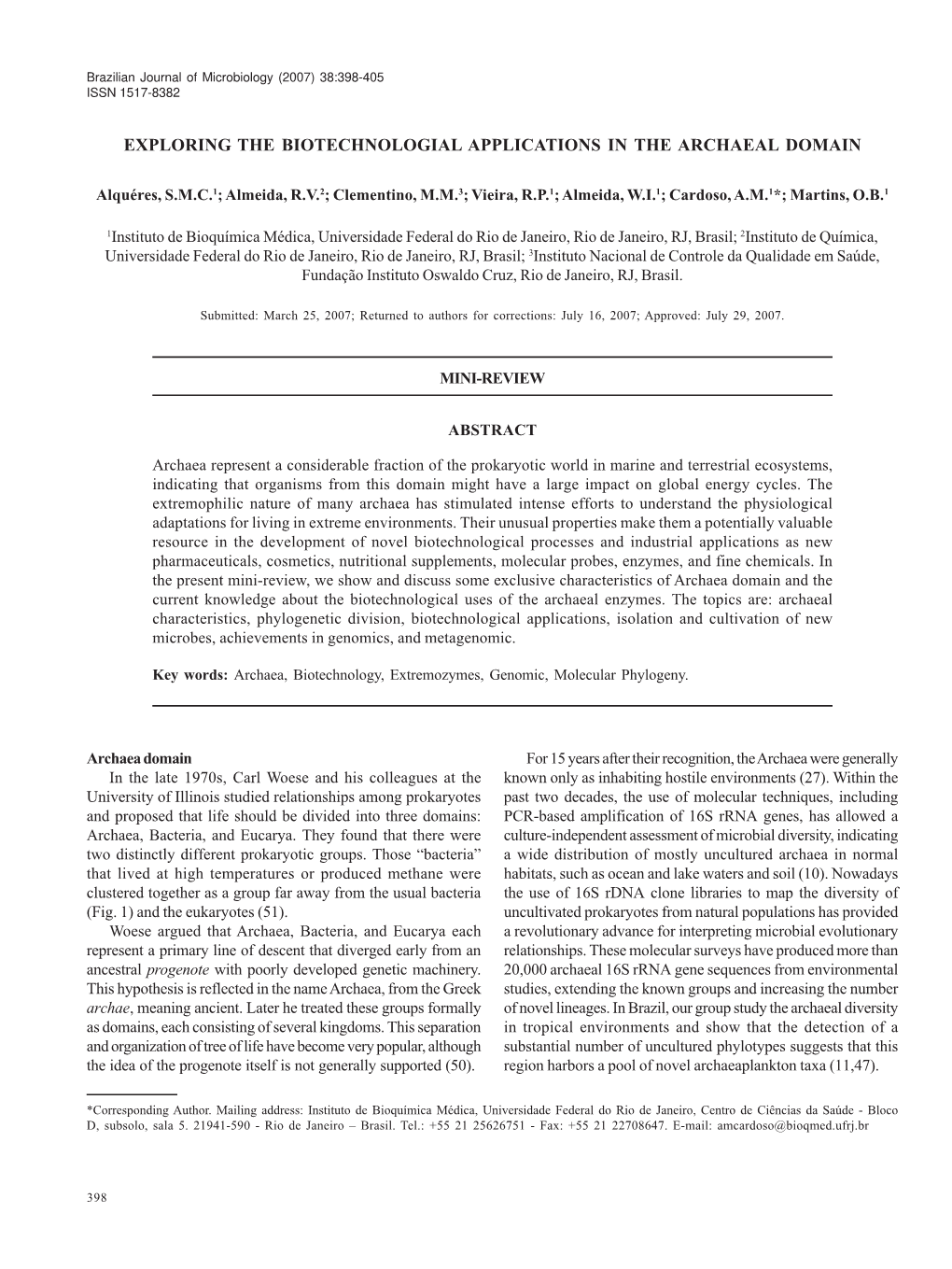 Exploring the Biotechnologial Applications in the Archaeal Domain