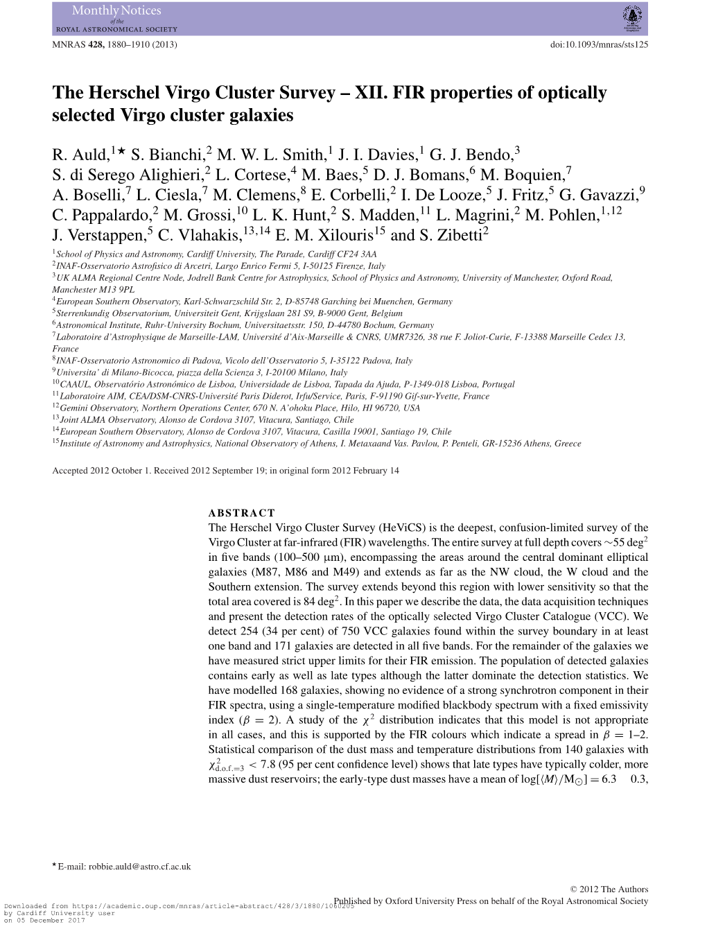 The Herschel Virgo Cluster Survey – XII