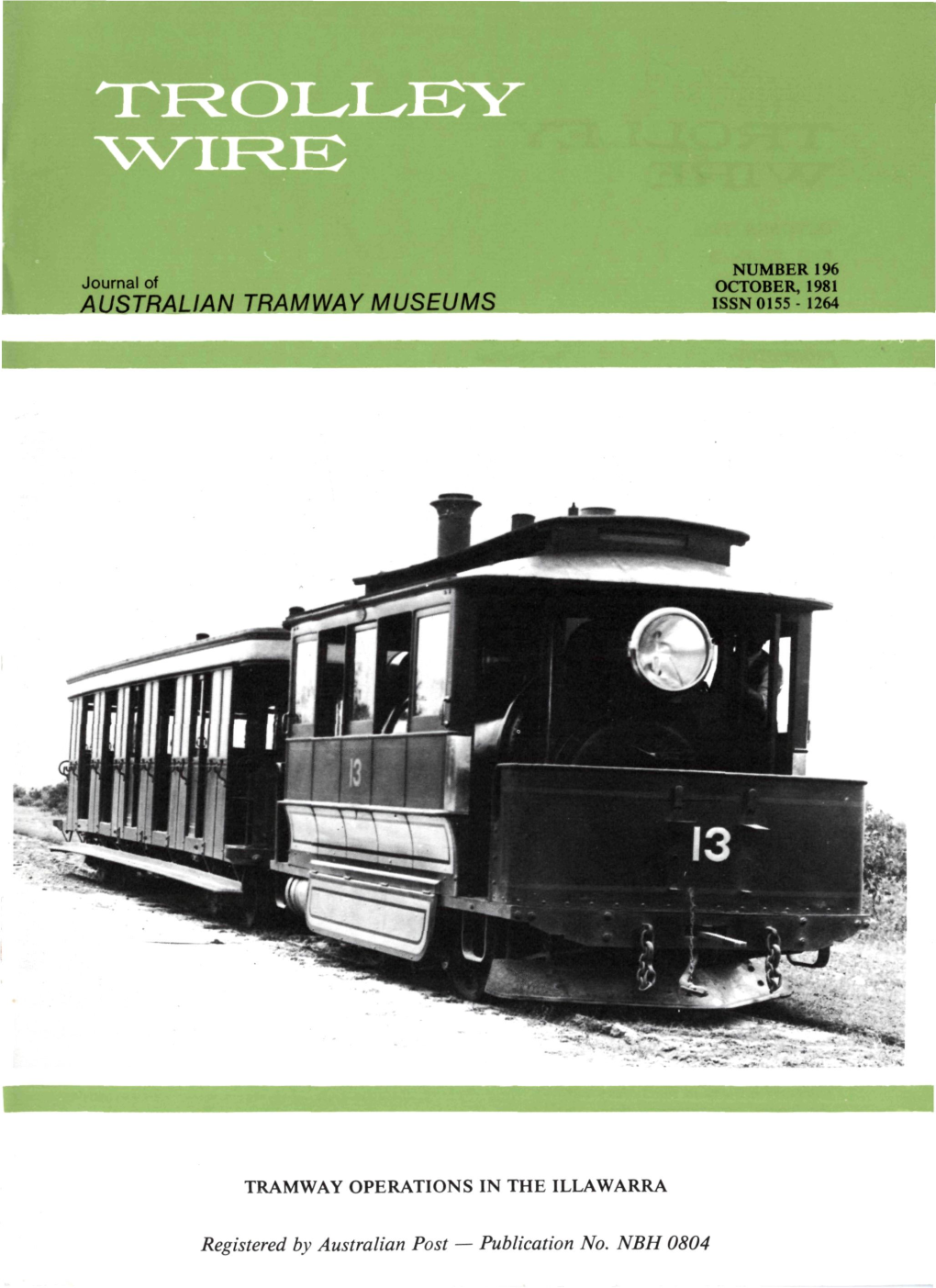 Issue 196 – Trolley Wire – Oct 1981.Pdf