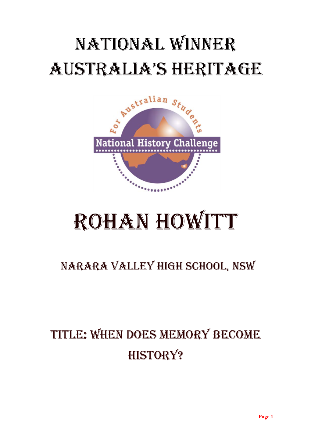 Rohan Howitt