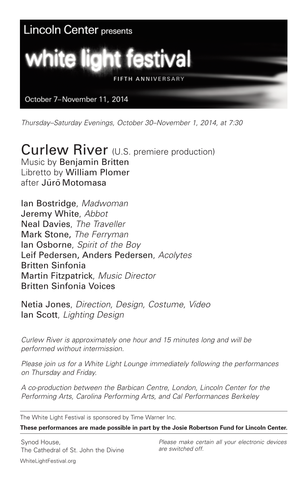 Curlew River (US Premiere Production)