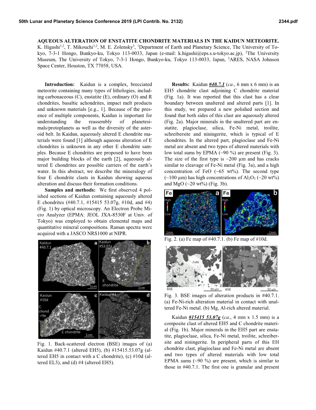 Aqueous Alteration of Enstatite Chondrite Material in the Kaidun Meteorite