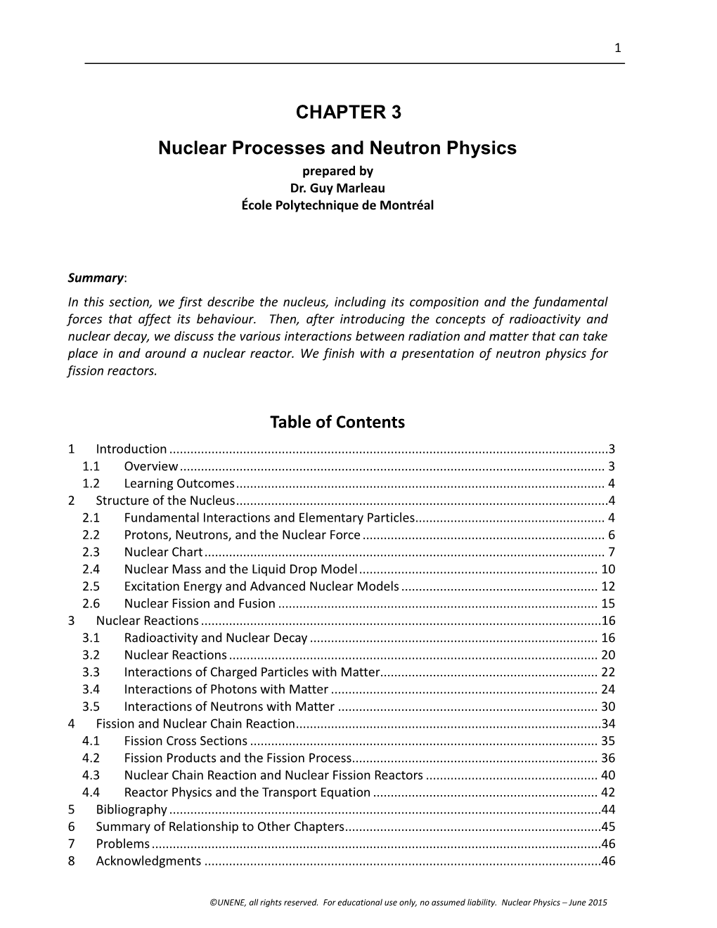 Nuclear Processes and Neutron Physics Prepared by Dr