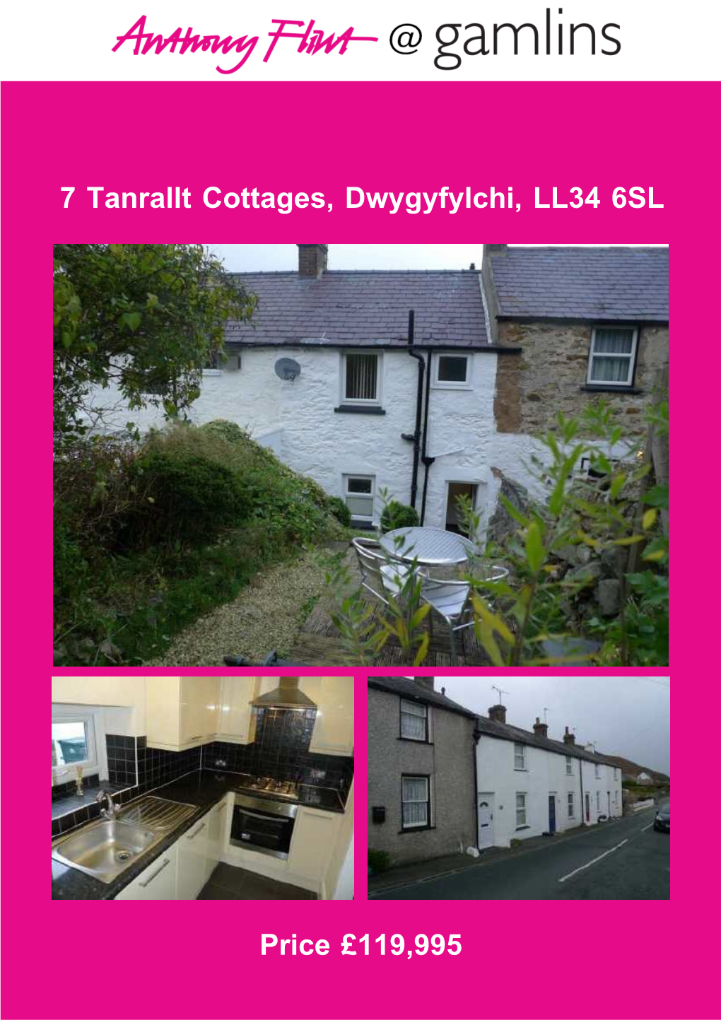 7 Tanrallt Cottages, Dwygyfylchi, LL34 6SL Price £119,995